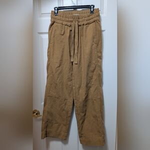 Everlane Canvas Organic Cotton pull on pants Cappuccino Brown Tan Size Small S